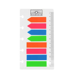 Lefűzhető vonalzós postit DIY gördülő korongos naptárhoz