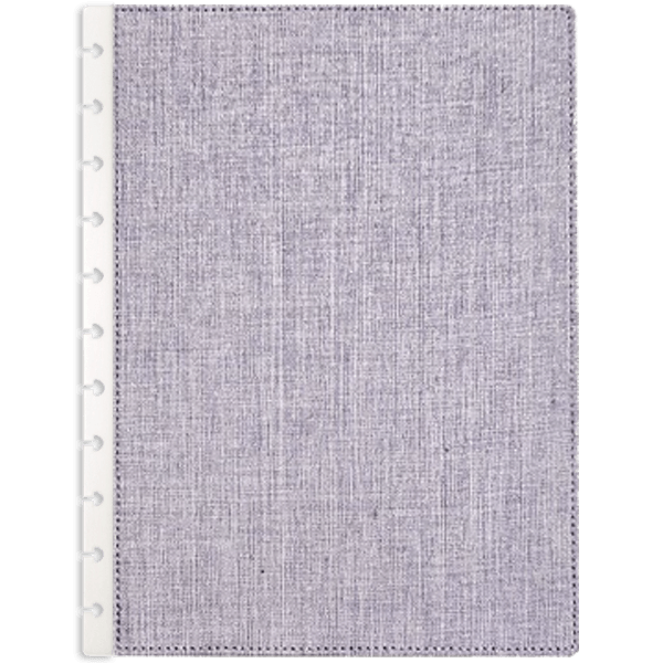 Prémium lenvászon borító – A4 – Orgonalila 1 Orgonalila lenvászon szövet textiil borító korongos füzet napló planner