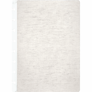 Bézs lenvászon szövet textiil borító korongos füzet napló planner csaaldinaptar.hu webshop