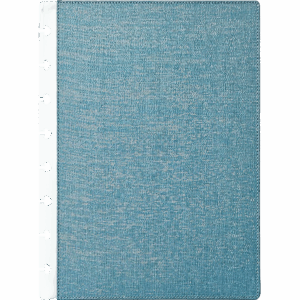 Kék szövet textil borító korongos füzet napló planner csaaldinaptar.hu webshop