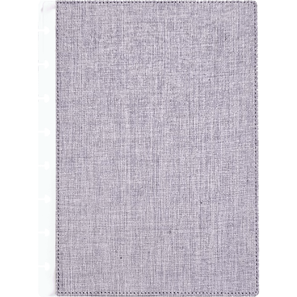 Prémium lenvászon borító – A5 – Orgonalila 1 Lila lenvászon szövet textil borító korongos füzet napló planner csaaldinaptar.hu webshop