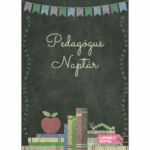 A5 Borító - Pedagógus naplóhoz - Pasztellkréta
