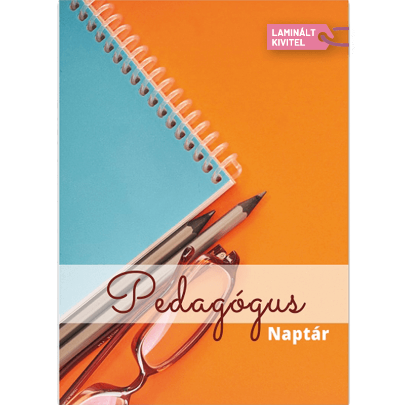A5 Borító - Pedagógus naplóhoz - Kék és Narancssárga 1 a5 korongos fuzet fedlap eleje pedagogus kek es narancssarga