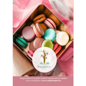 a5 korongos füzet laminált borító macaron rózsa hátlap