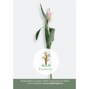 a5 korongos füzet laminált borító tulipán csokor hátlap