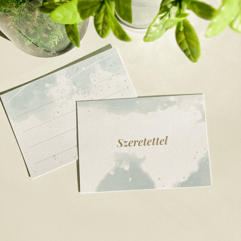 Ajándékkísérő kártya - Akvarell 3 Ajándékkísérő kártya – Akvarell