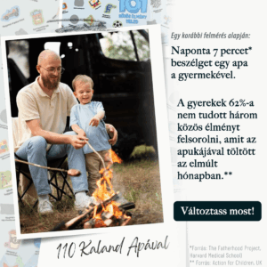 Ajándék apák napja kaparós élmény plakát momemtum 100 kaland apával, papával csaladinaptár csaladiélmény
