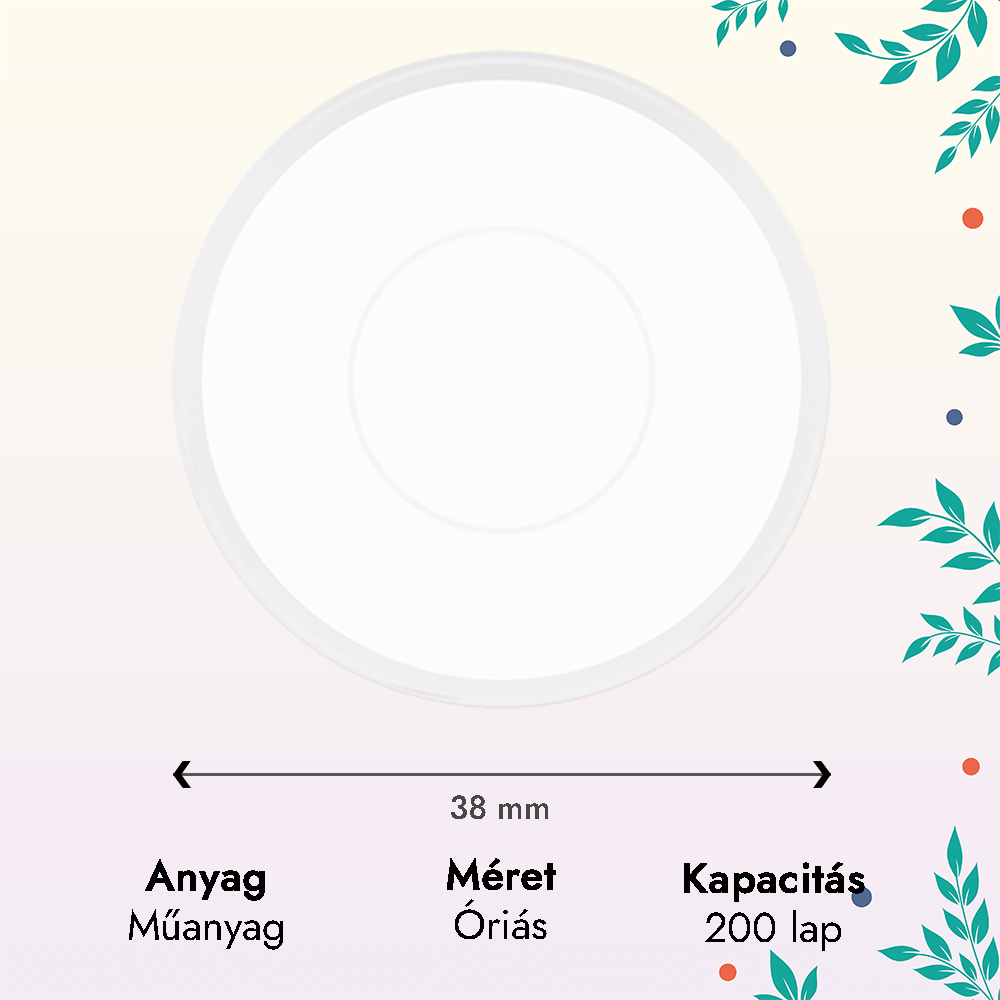 Átlátszó korong – 1 db – óriás méretben 2 Átlátszó óriás korong
