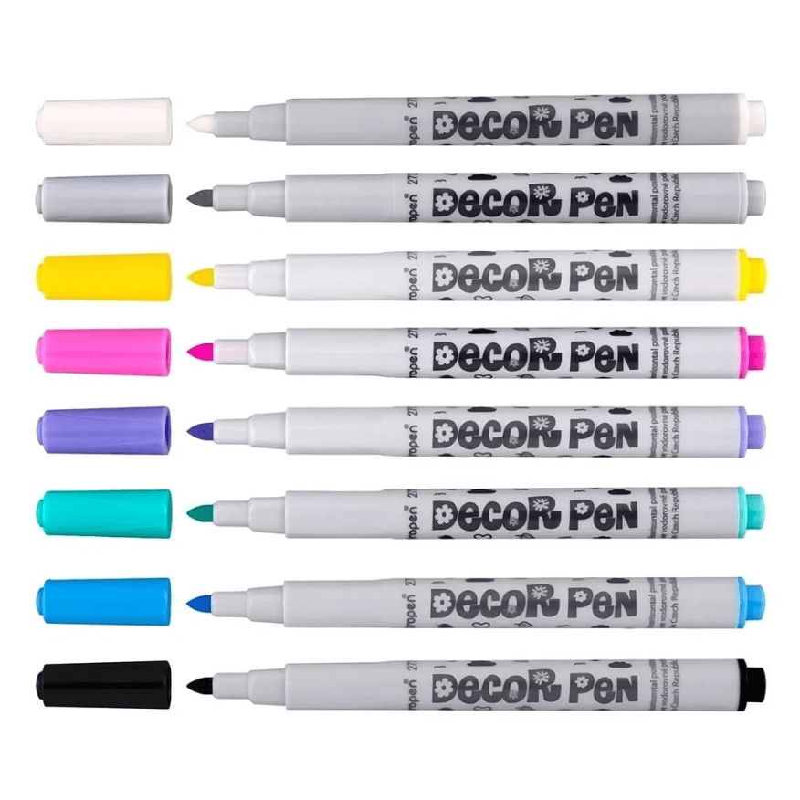 Dekor filctoll készlet 9 db-os 7 dekor filctoll készlet pasztell