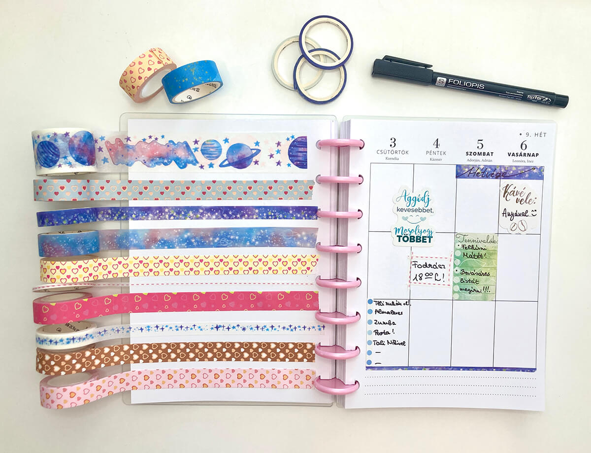 Ismered a dekor tapaszt (washi tape)? – 10 ötlet amire felhasználhatod! 1 dekor tapasz washi tape 6 1
