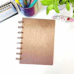 Elegáns rosegold műanyag borító – A5