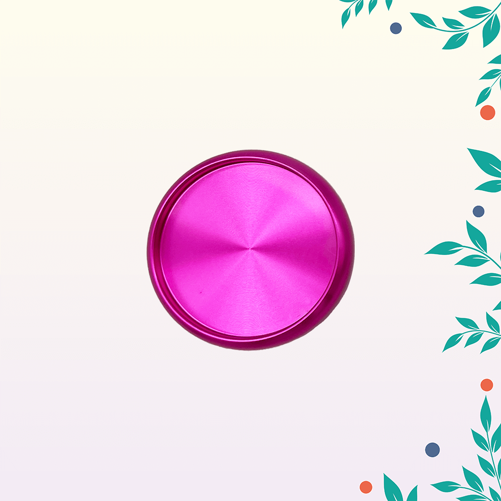 Alumínium korong – 27 mm – pink 1 fem korong pink kozepes termekkep