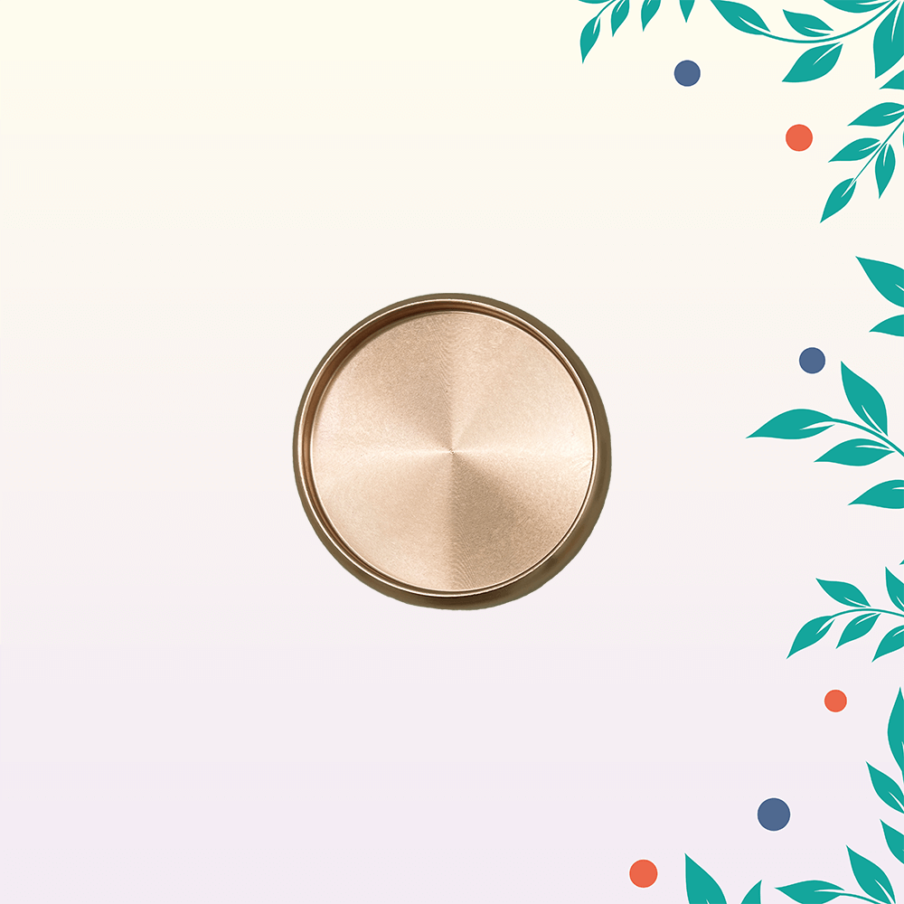 Alumínium korong – 24 mm – rosegold 1 fem korong rosegold kicsi 24 termekkep