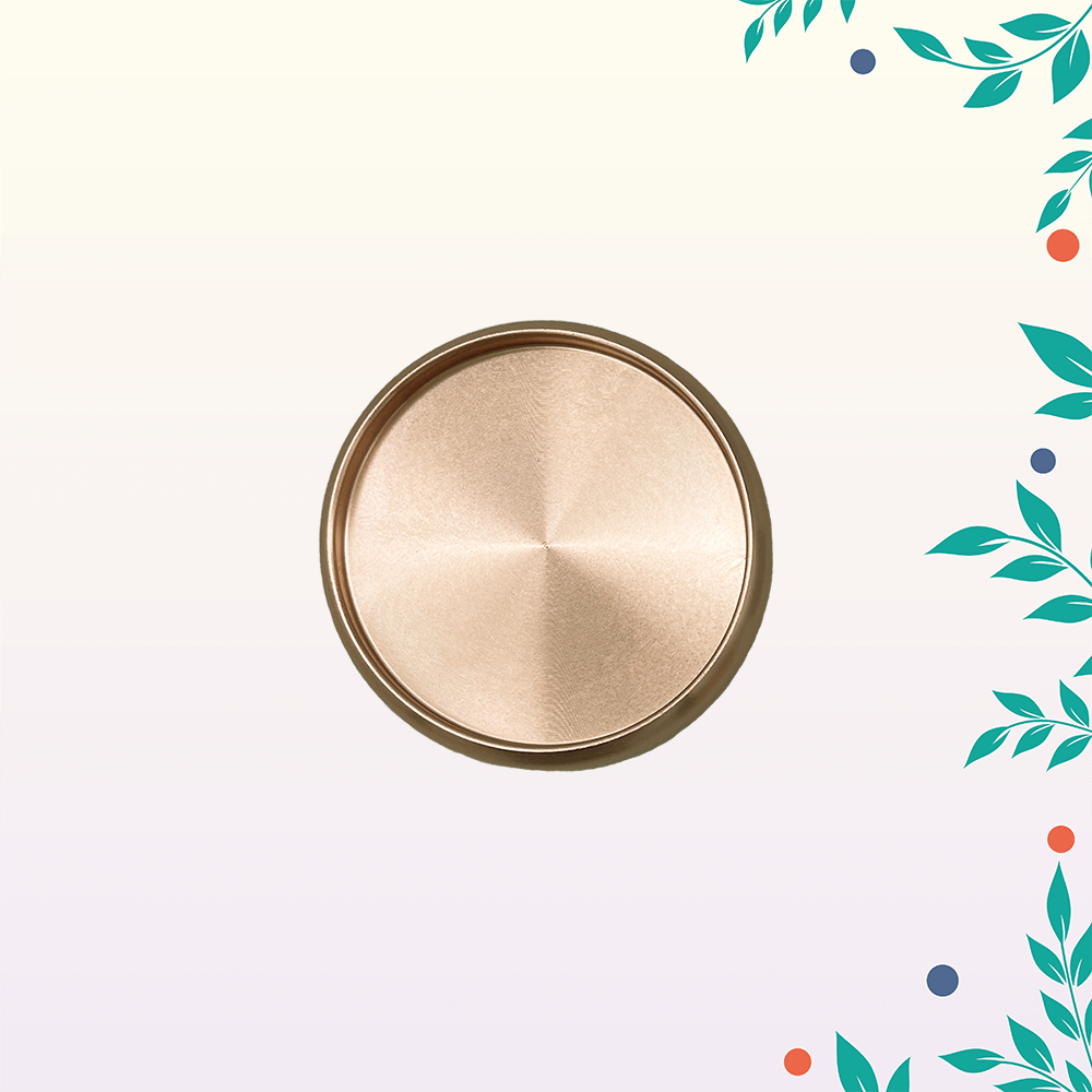 Alumínium korong – 27 mm – rosegold 1 fem korong rosegold kozepes termekkep
