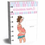 A5 korongos füzet belső lapok kismama napló családinaptár