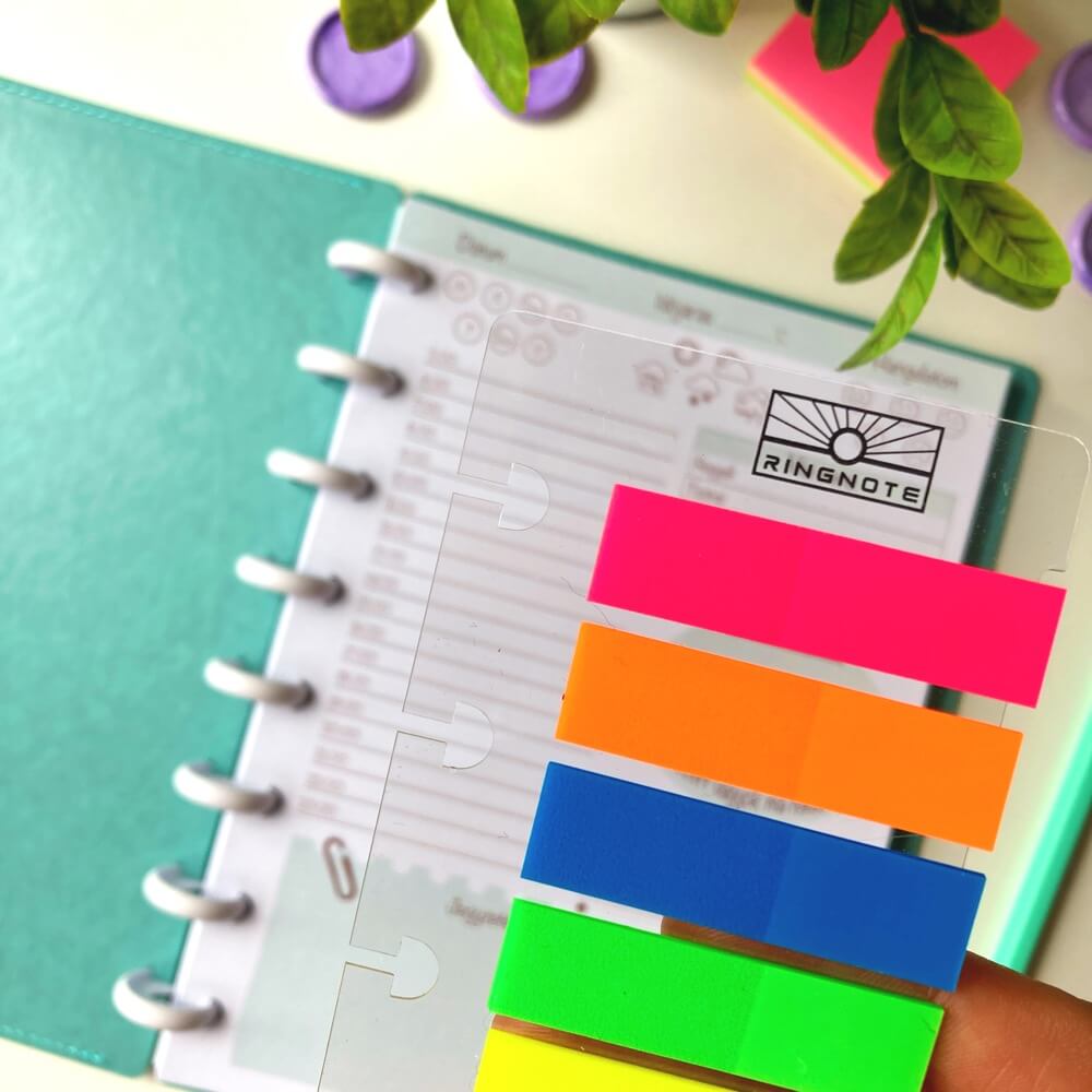 Színes post-it jegyzetlapok 4 lefűzhető post-it jegyzetlapok
