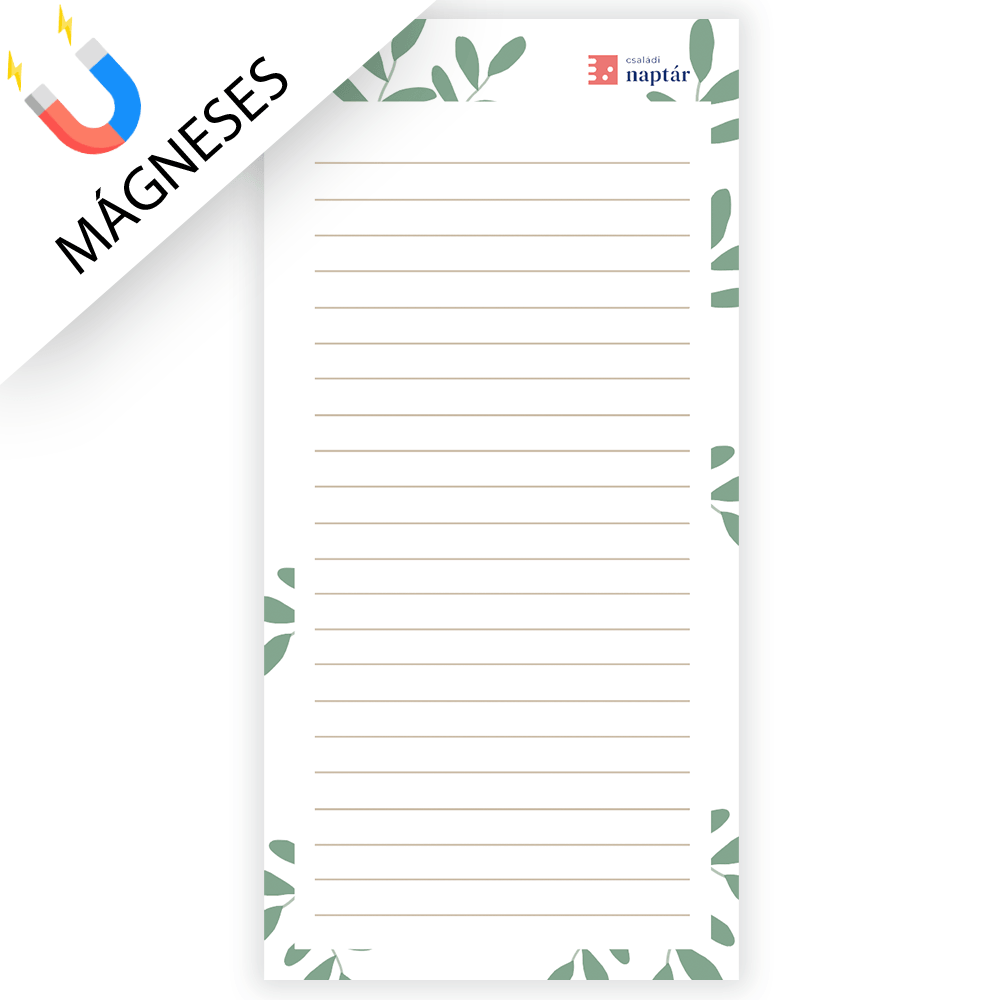 Mágneses jegyzettömb 1 Mágneses jegyzettömb hűtőre