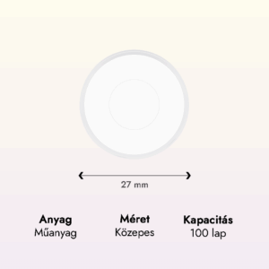 átlátszó műanyag közepes korong adatok lapraforgó korongos füzet családinaptár