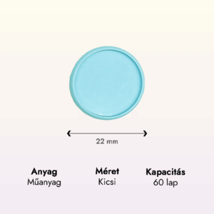 babakék műanyag kicsi korong adatok lapraforgó korongos füzet családinaptár