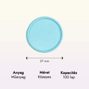 babakék műanyag közepes korong adatok lapraforgó korongos füzet családinaptár