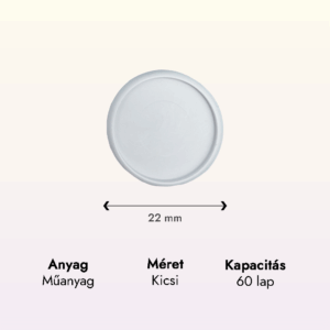 fehér műanyag kicsi korong adat lapraforgó korongos füzet családinaptár