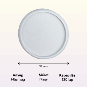 fehér műanyag nagy korong adatok lapraforgó korongos füzet családinaptár