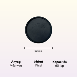 fekete műanyag kicsi korong adat lapraforgó korongos füzet családinaptár