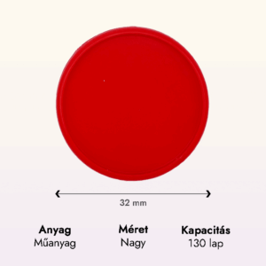 piros műanyag nagy korong adatok lapraforgó korongos füzet családinaptár