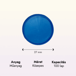 sötét kék műanyag közepes korong adatok lapraforgó korongos füzet családinaptár