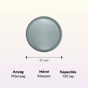 szürke műanyag közepes korong adatok lapraforgó korongos füzet családinaptár