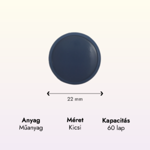 középkék műanyag kicsi korong adatok lapraforgó korongos füzet családinaptár