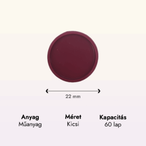 lila műanyag kicsi korong adatok lapraforgó korongos füzet családinaptár
