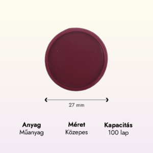 lila műanyag közepes korong adatok lapraforgó korongos füzet családinaptár