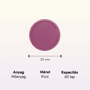 sötétrózsaszín műanyag kicsi korong adatok lapraforgó korongos füzet családinaptár