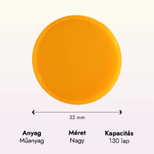 neon narancs műanyag nagy korong adatok lapraforgó korongos füzet családinaptár