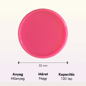 neon rózsaszín műanyag nagy korong adatok lapraforgó korongos füzet családinaptár