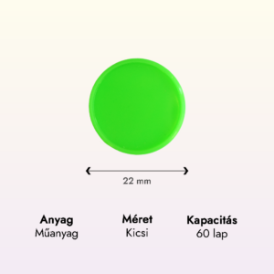 neon sötét zöld műanyag kicsi korong adatok lapraforgó korongos füzet családinaptár