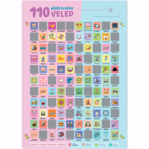 110 élmény pároknak kaparós élmény plakát webshop valentin nap randi nőnap ajándék ötlet