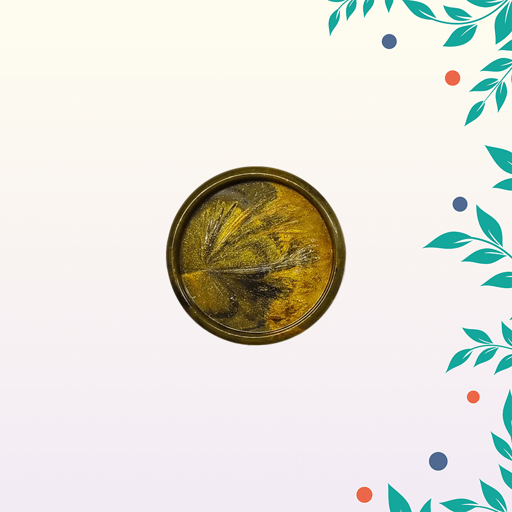 Bronz márvány színű korong – 1 db – kicsi méretben 1 Bronz márvány színű kicsi korong