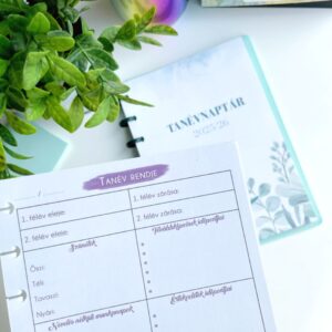 Óvodapedagógus Tanévnaptár korongos határidőnaplóhoz családinaptár.hu webshop