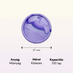 vízmosott lila műanyag közepes korong adatok lapraforgó korongos füzet családinaptár