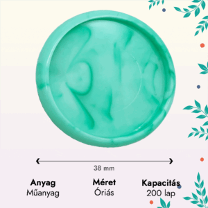Vízmosott zöld óriás korong